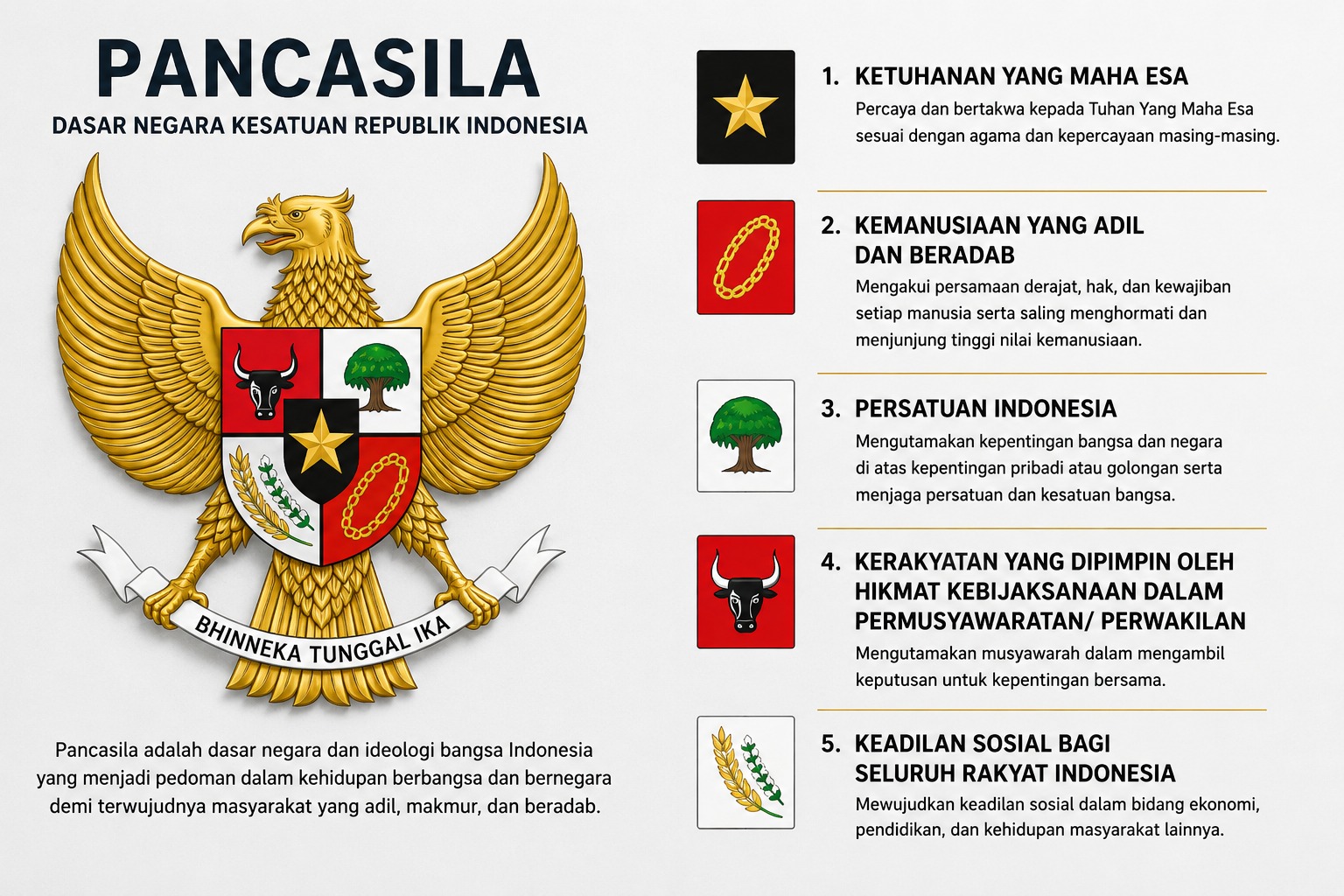 Analisis Pancasila sebagai Dasar Falsafah Negara, Ideologi Negara, dan Sistem Filsafat